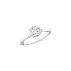 0.92ct Round Brilliant Cut Diamond Solitaire Ring