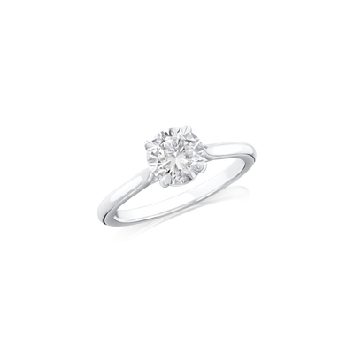 0.92ct Round Brilliant Cut Diamond Solitaire Ring