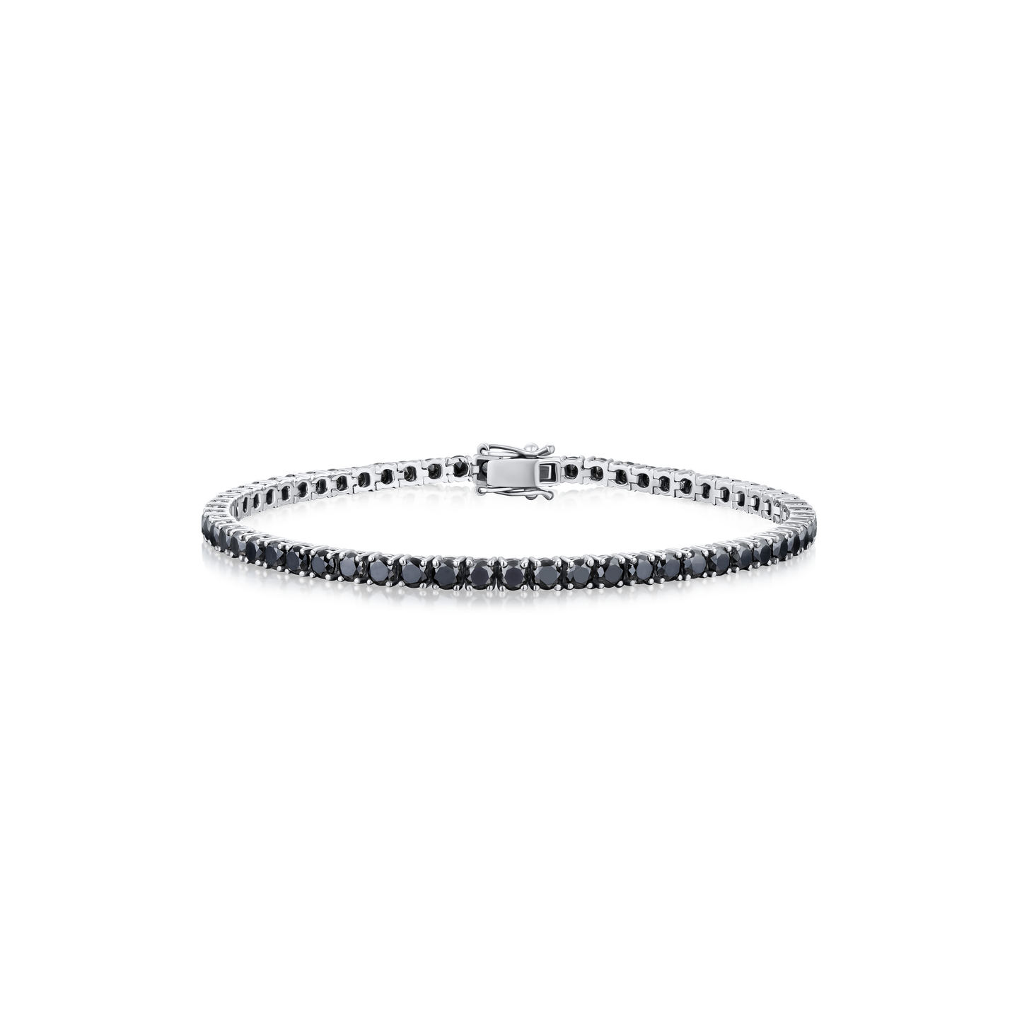 6.02ct Black Diamond Line Bracelet