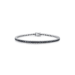 6.02ct Black Diamond Line Bracelet