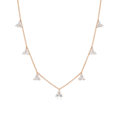 Trefoil Collection 1.84ct Diamond Drop Necklet