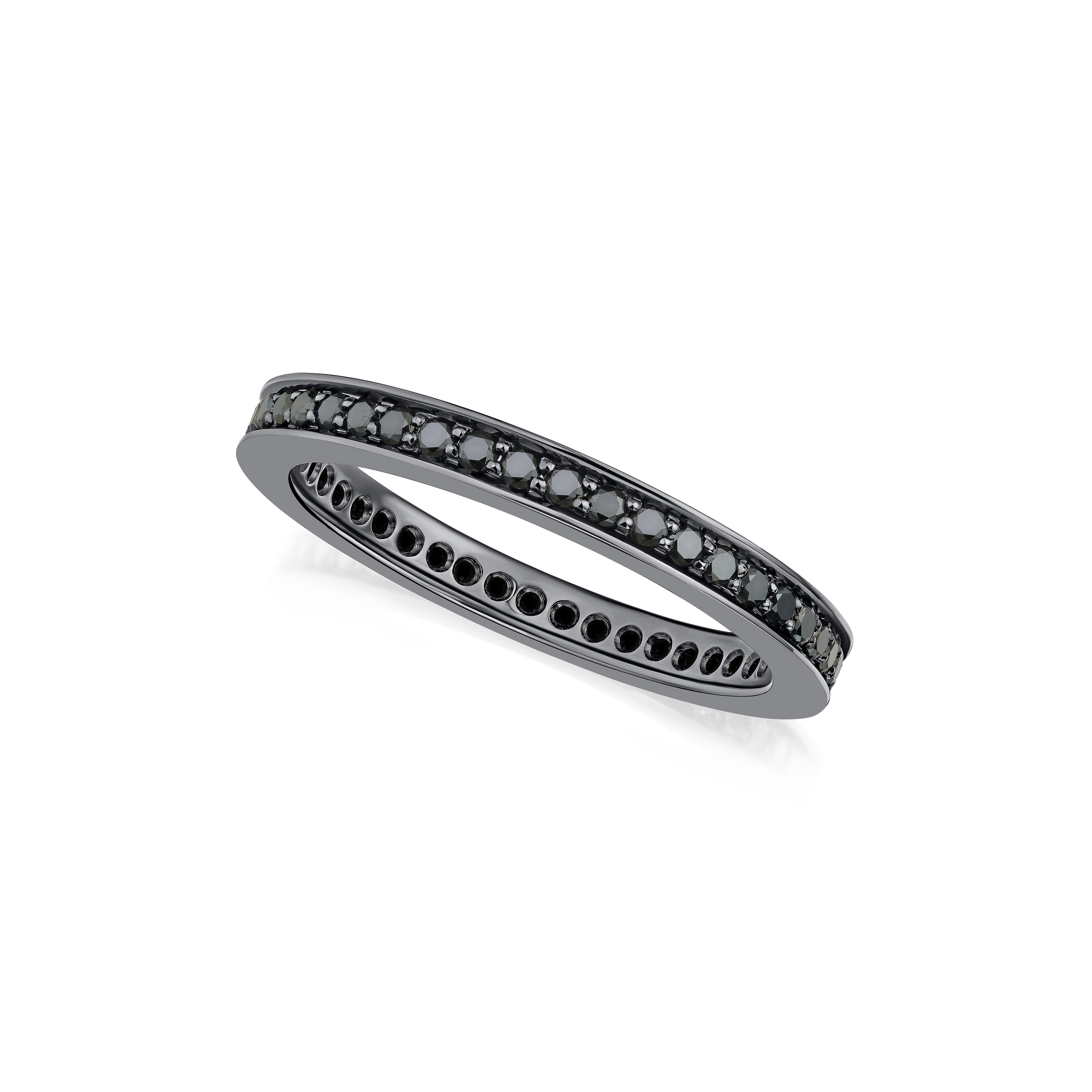 Skyline Collection Black Diamond Set Ring