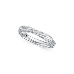 Skyline Collection Full Diamond Set Twist Ring