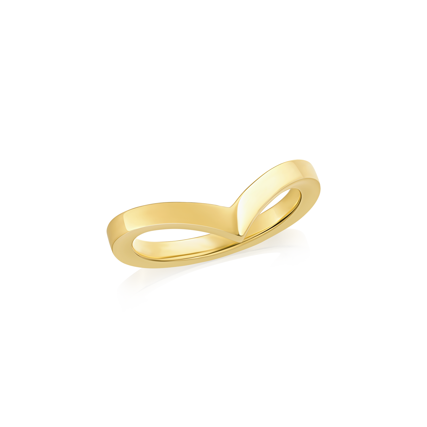 Skyline Collection 18ct Yellow Gold Wishbone Ring