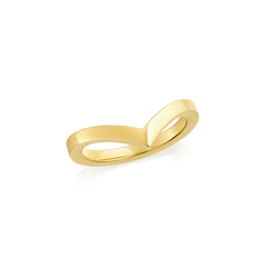 Skyline Collection 18ct Yellow Gold Wishbone Ring