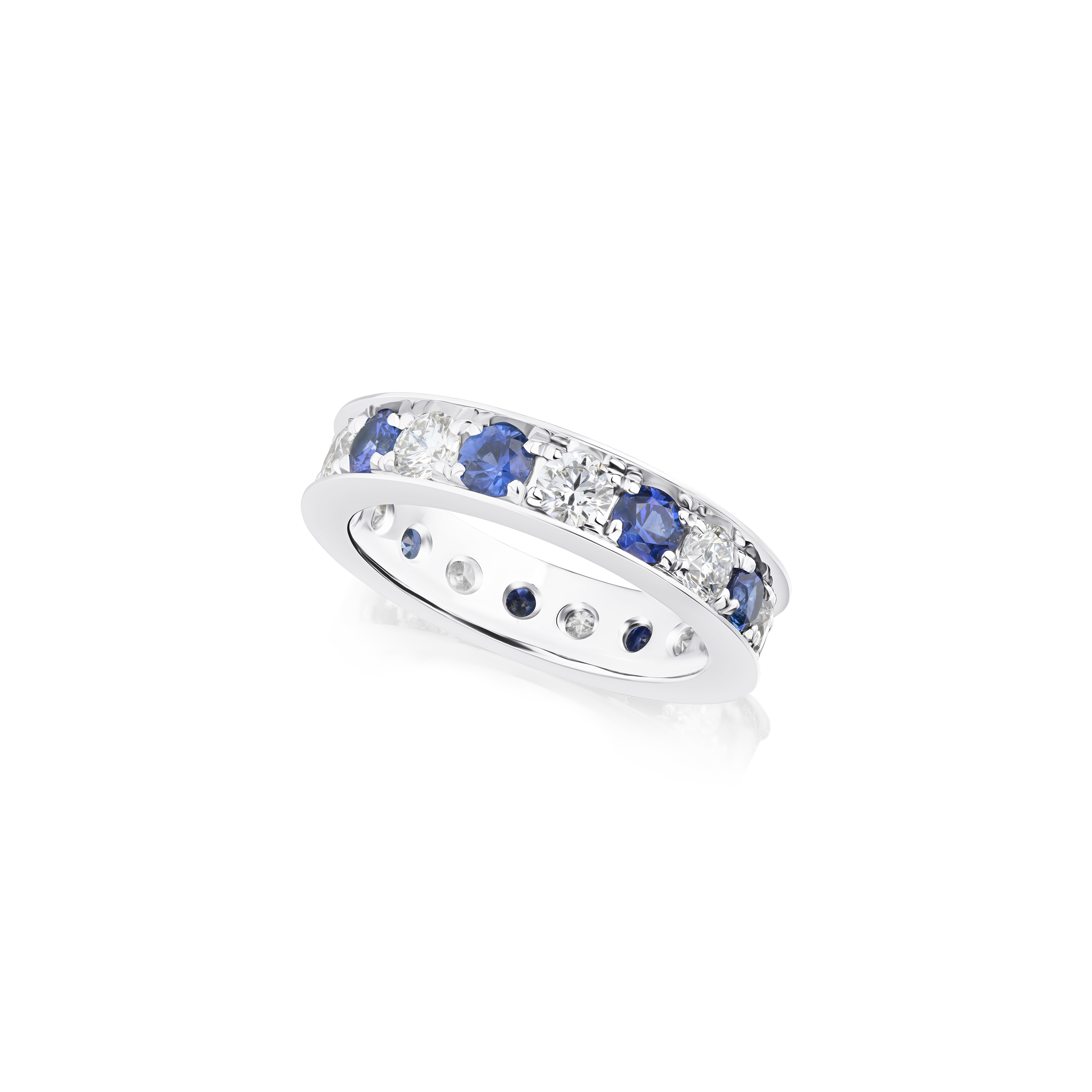 Skyline Collection Sapphire and Diamond Ring 4mm