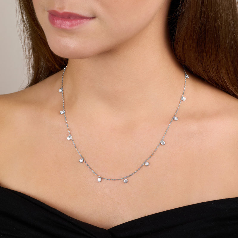1.47cts Spectacle Set Diamond Necklet