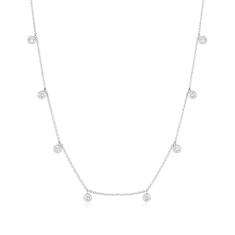 1.47cts Spectacle Set Diamond Necklet