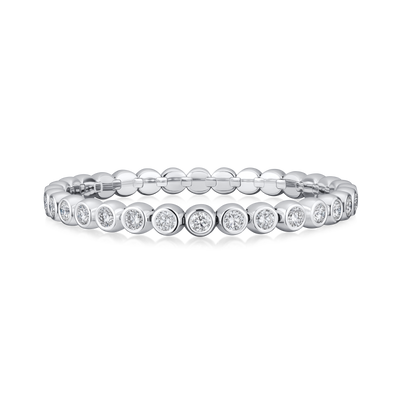 5.00cts Round Brilliant Cut Diamond Flex Bracelet
