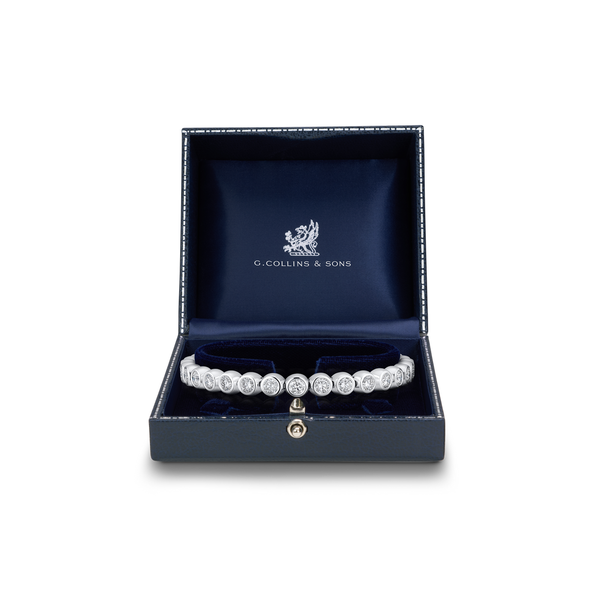 5.00cts Round Brilliant Cut Diamond Flex Bracelet