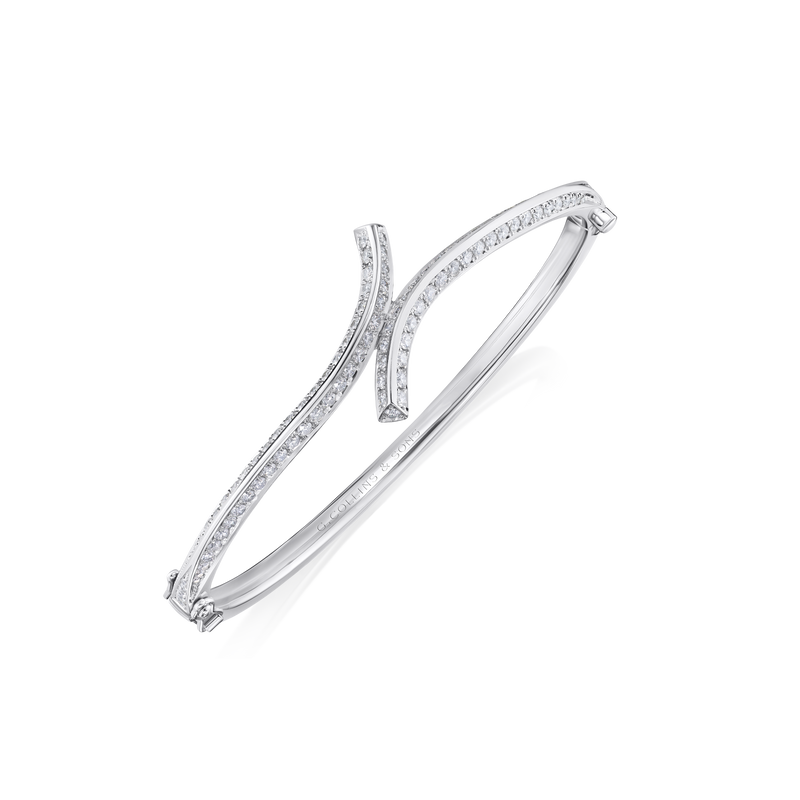 1.52cts Diamond Set Twist Bangle