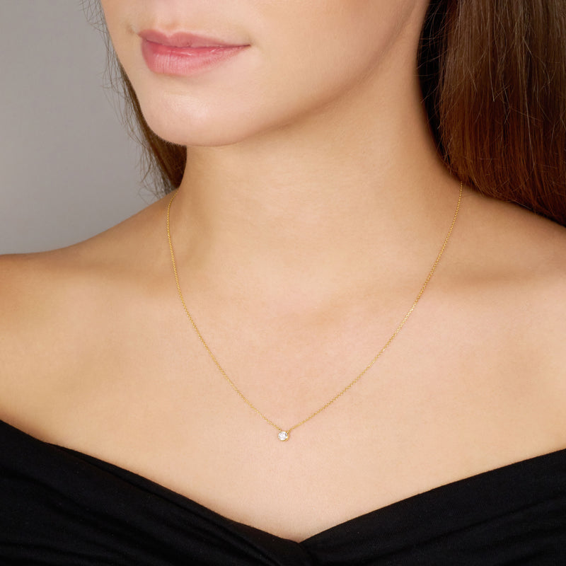 0.20ct Spectacle Set Diamond Pendant