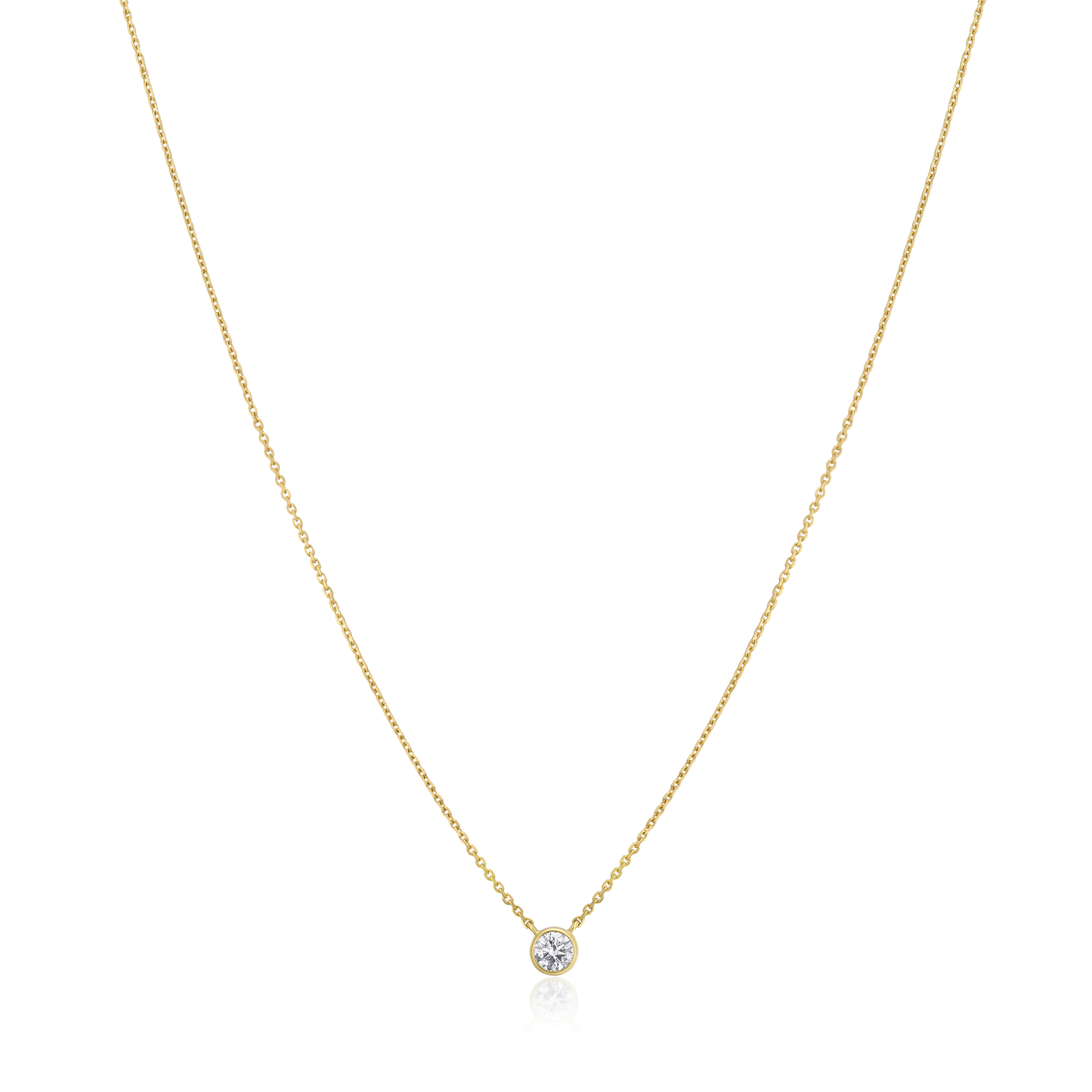 18ct Yellow Gold Diamond Pendant