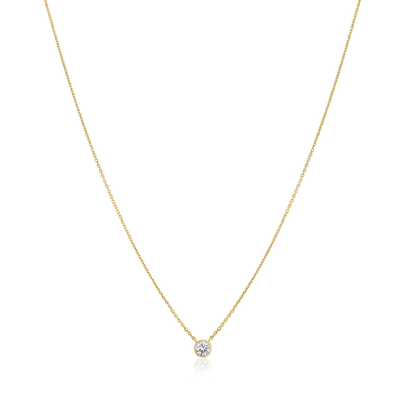 18ct Yellow Gold Diamond Pendant