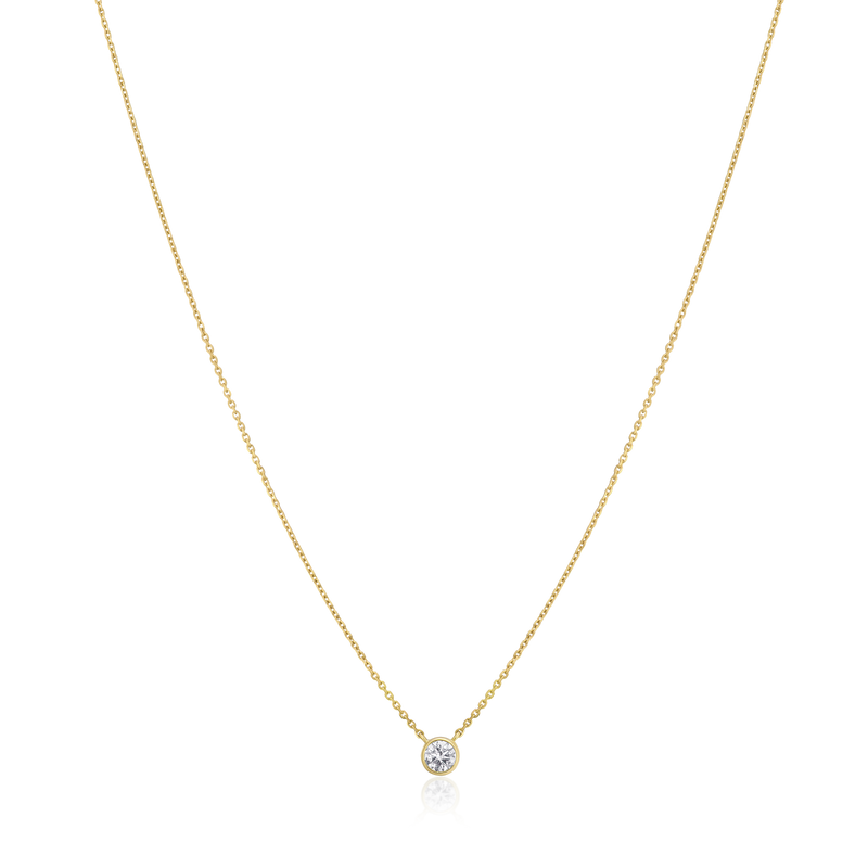 0.20ct Spectacle Set Diamond 18ct Yellow Gold Pendant