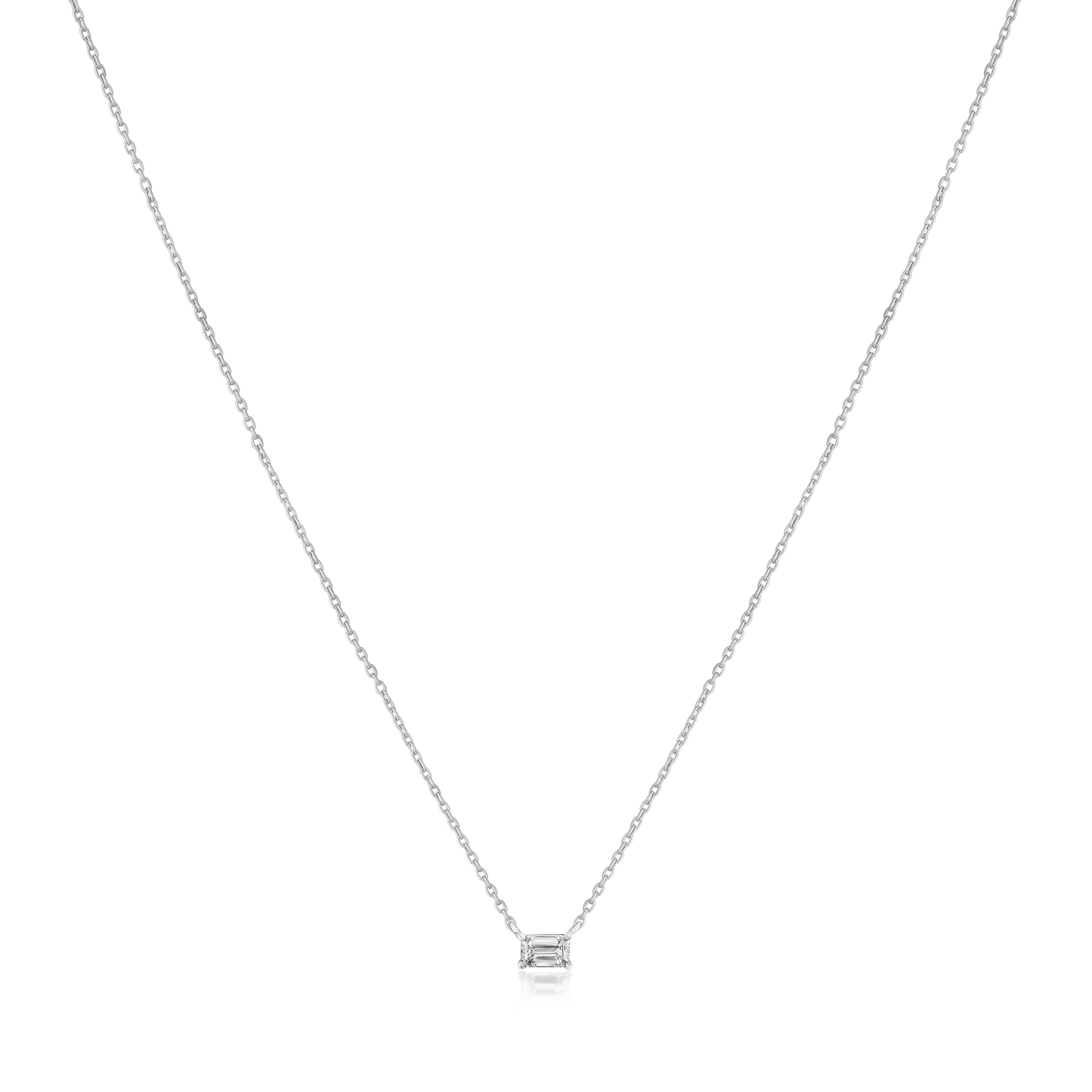 0.20ct Emerald Cut Diamond Pendant