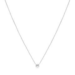 0.20ct Emerald Cut Diamond Pendant