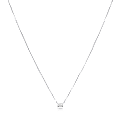 0.20ct Emerald Cut Diamond Pendant