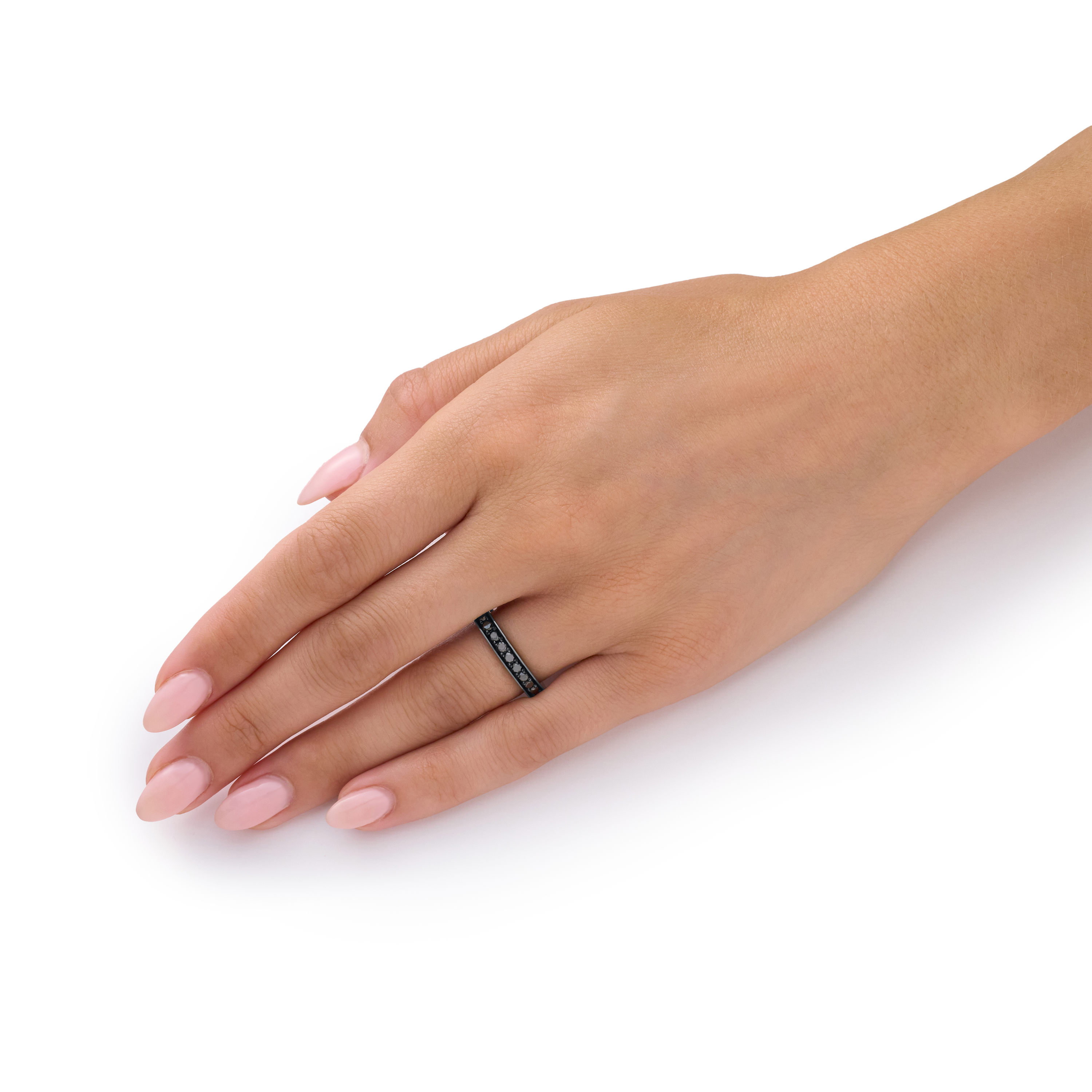 Skyline Collection Black Diamond Set Ring 3mm