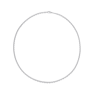 Platinum Heavy Filed Trace Chain 24"