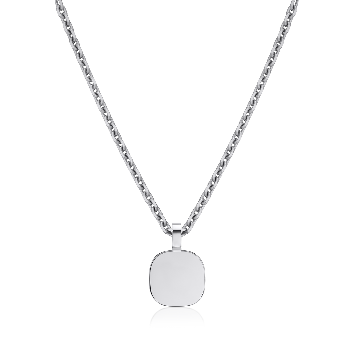 Platinum Cushion Shape Pendant