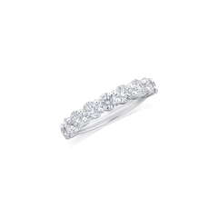 2.00ct Round Brilliant Cut Diamond Half Eternity Ring