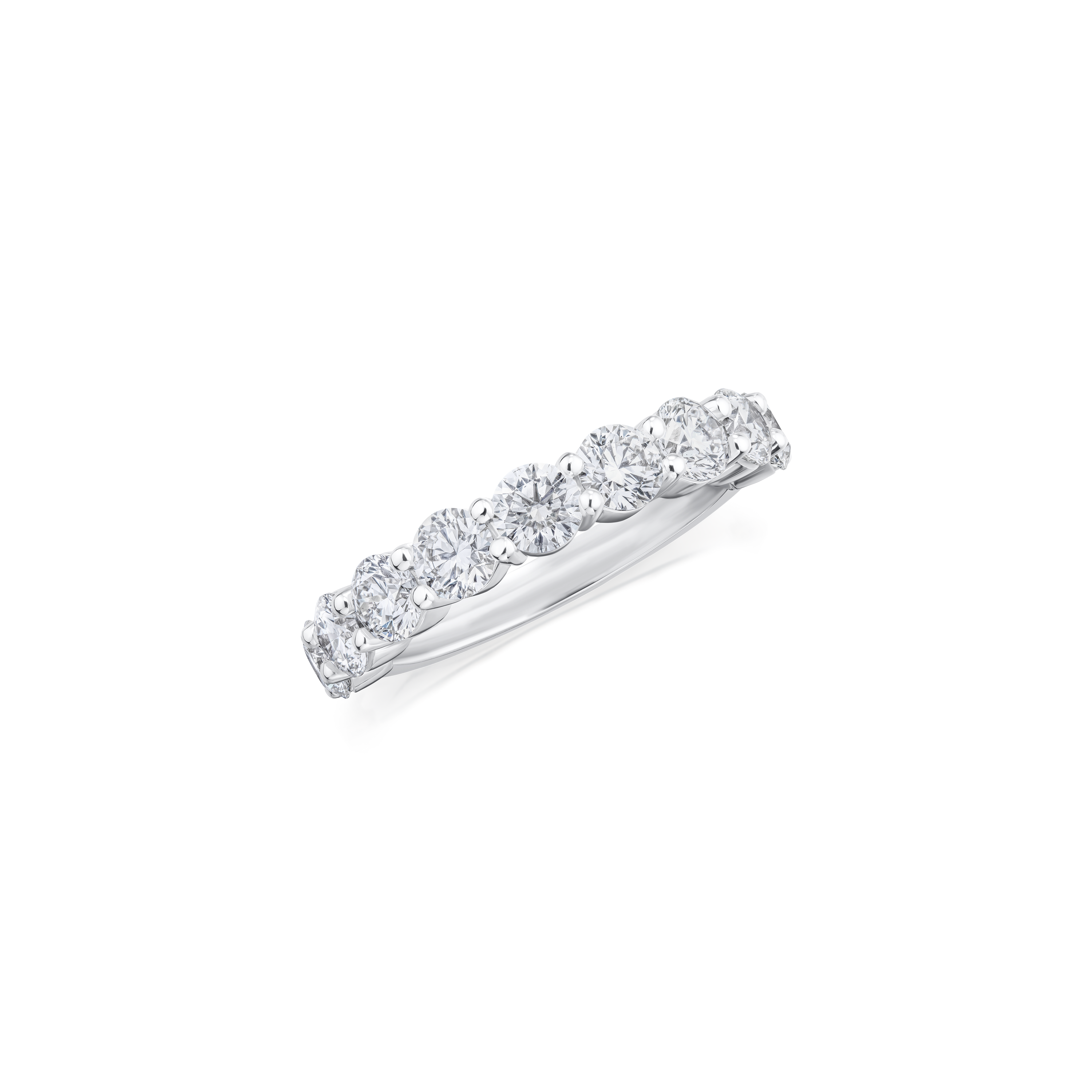 2.00ct Round Brilliant Cut Diamond Half Eternity Ring