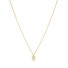 0.30ct Pear Cut Diamond Solitaire Pendant