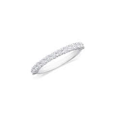0.50ct Round Brilliant Cut Diamond Half Eternity Ring