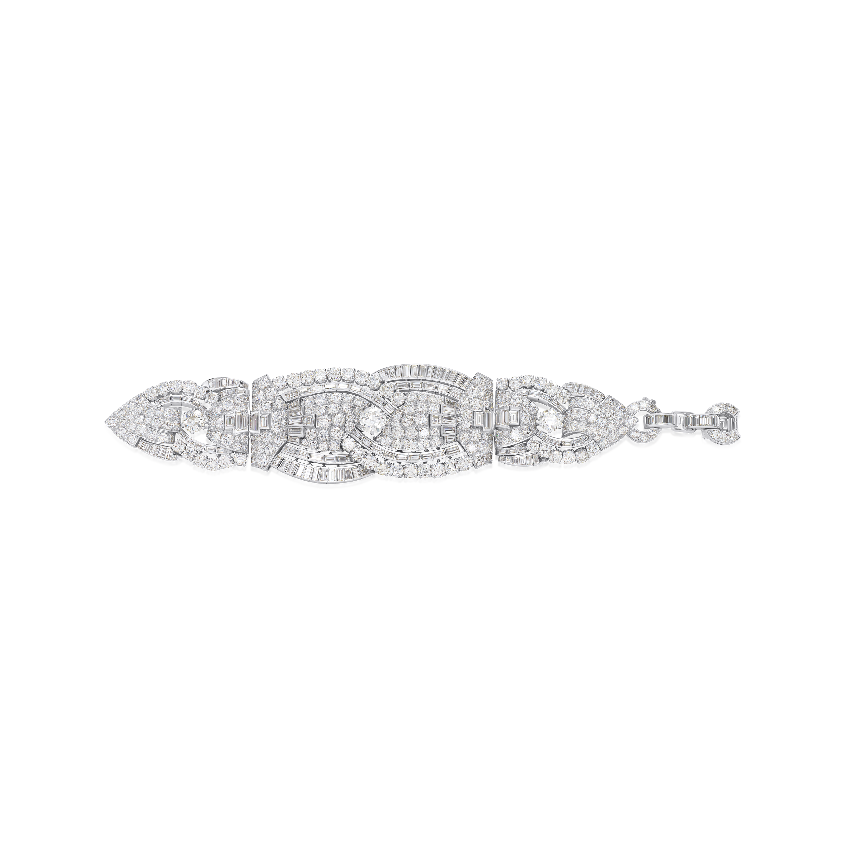 42.60ct Diamond Set Art Deco Bracelet
