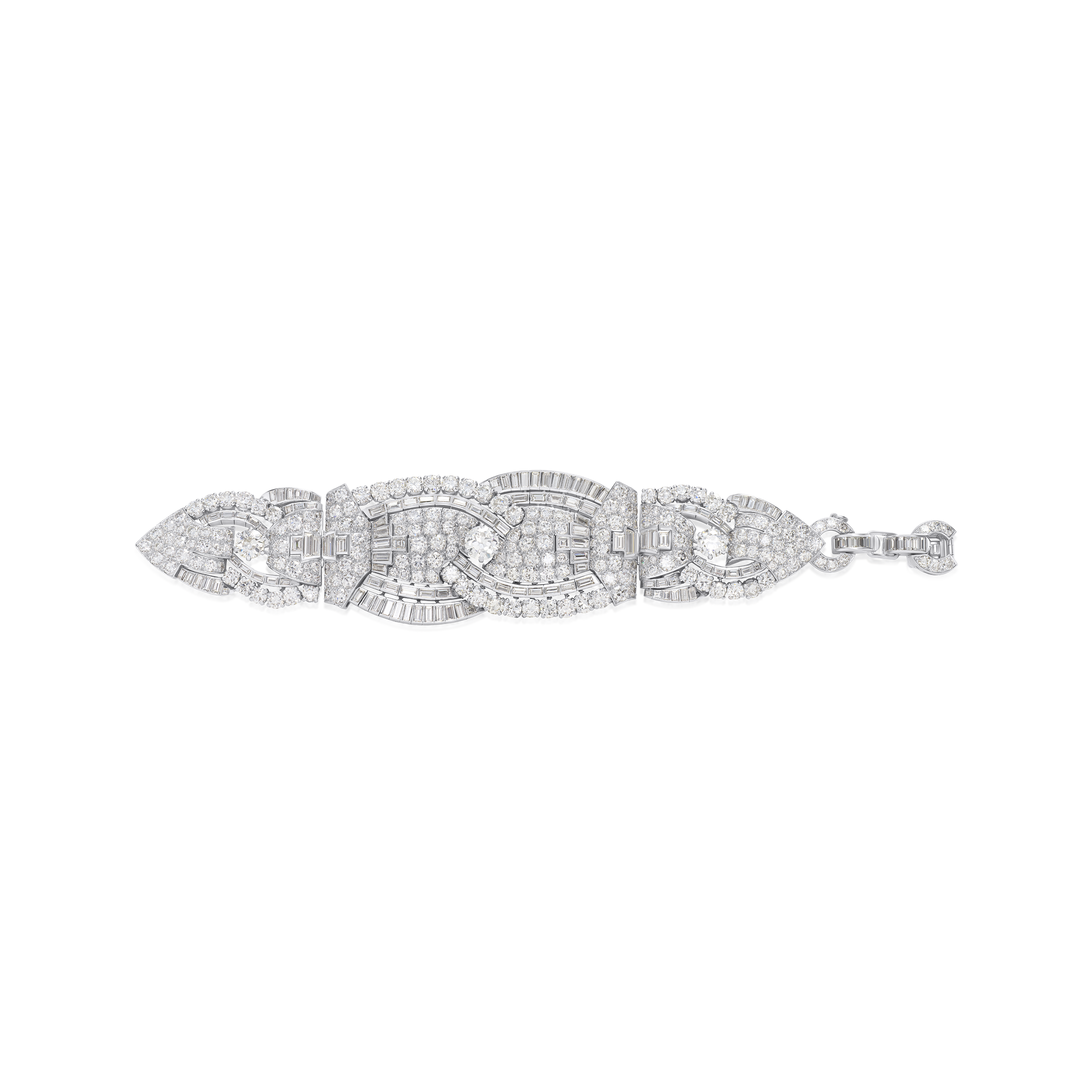 42.60ct Diamond Set Art Deco Bracelet