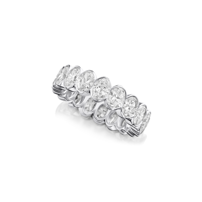 4.32cts Oval Cut Diamond Full Eternity Ring