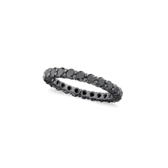1.98cts Black Diamond Full Eternity Ring