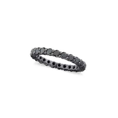 1.98cts Black Diamond Full Eternity Ring