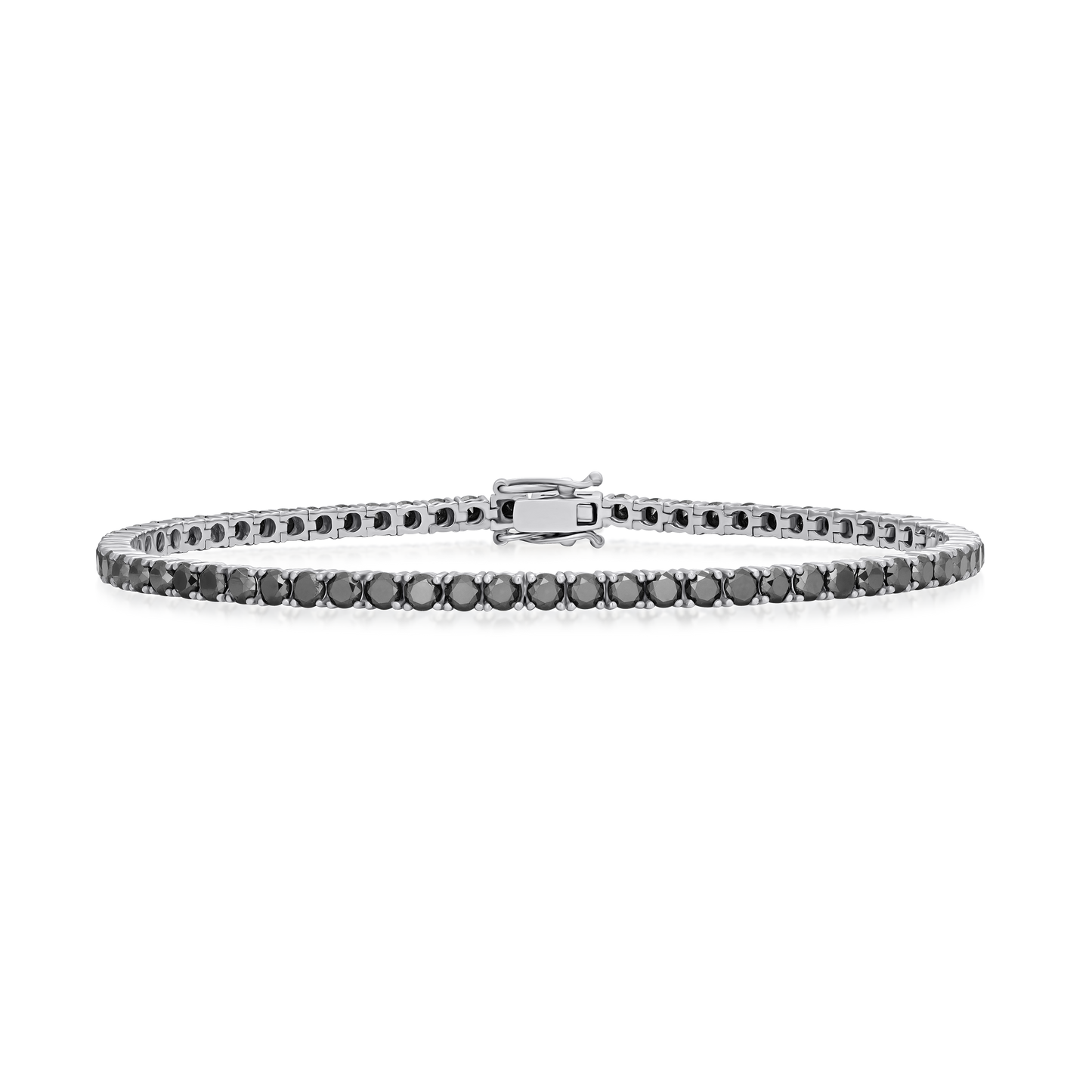 6.74cts Black Diamond Line Bracelet