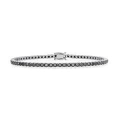 6.74cts Black Diamond Line Bracelet