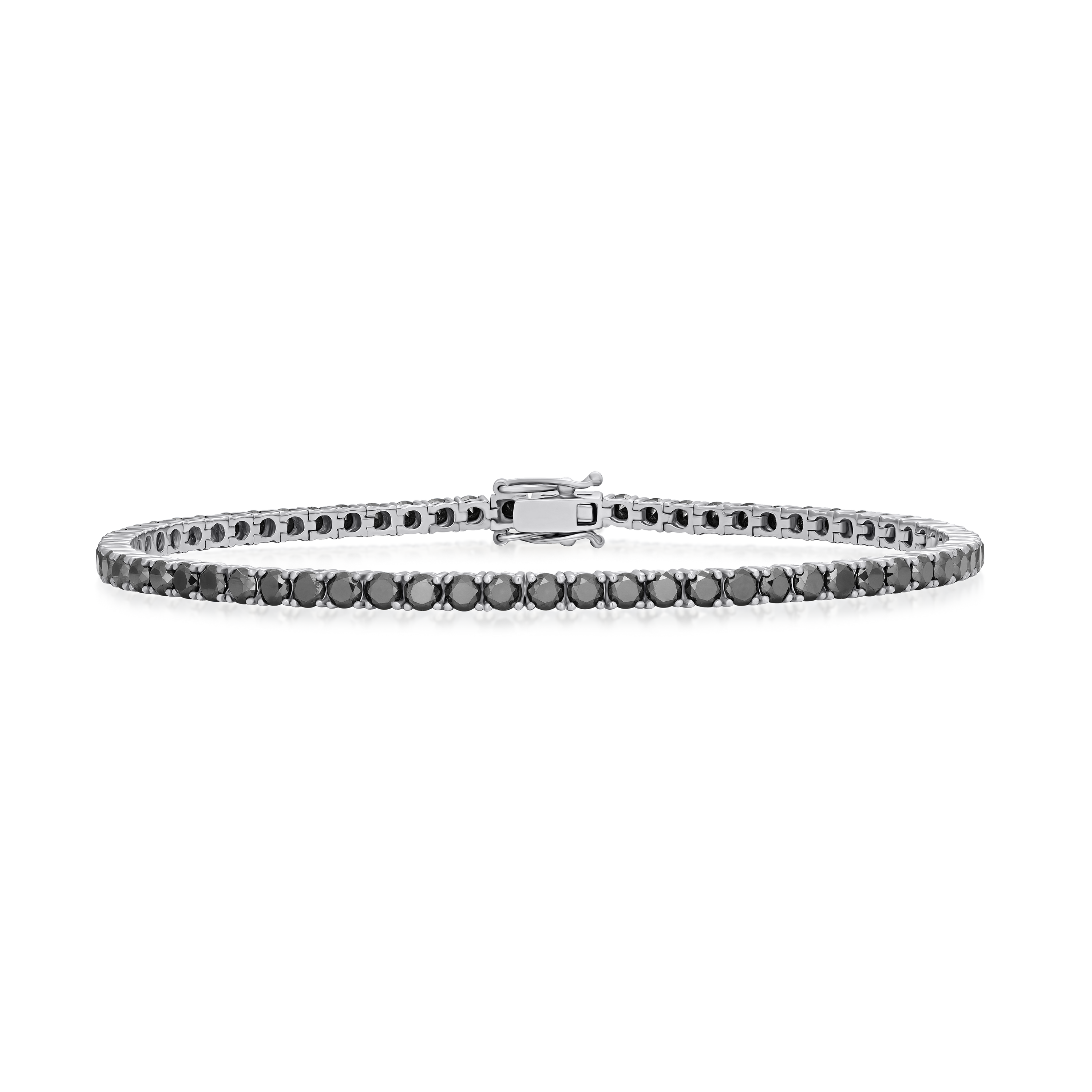 6.74cts Black Diamond Line Bracelet