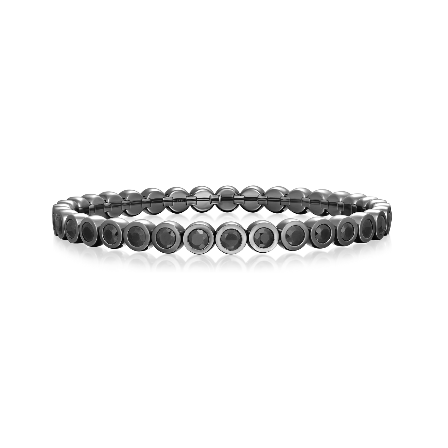 12.21cts Dark Blue Sapphire Flex Bracelet