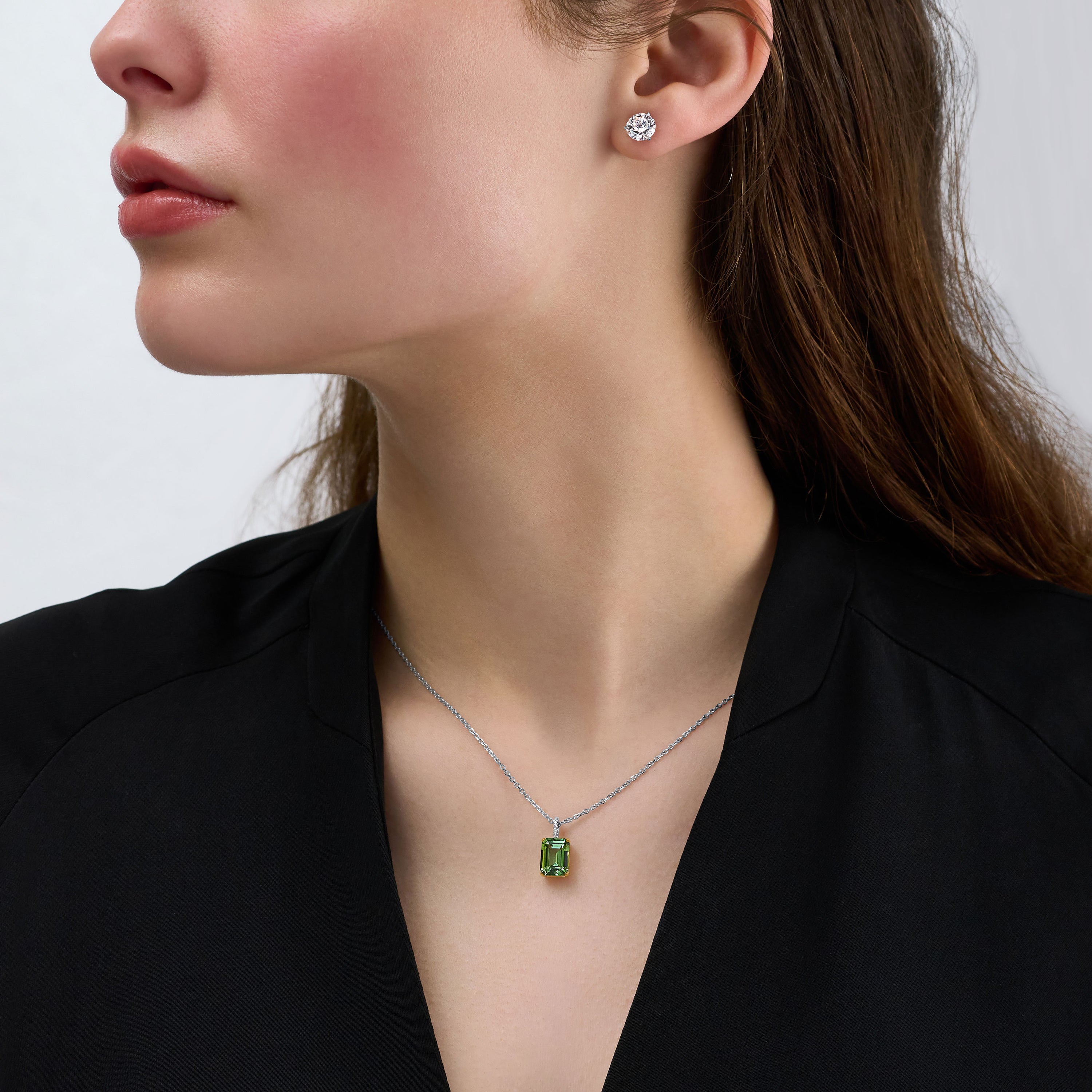 18ct White Gold Diamond Cluster Earrings