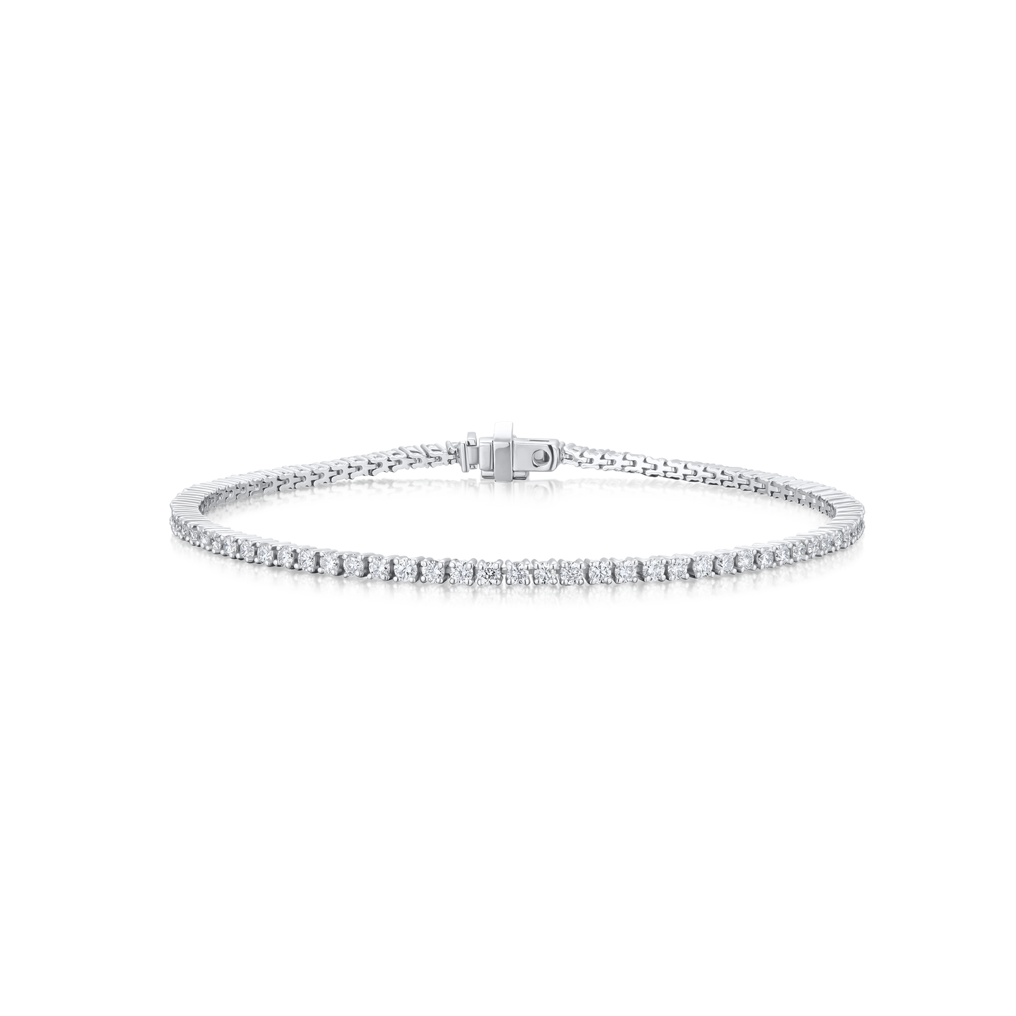 2.00ct Round Brilliant Cut Diamond Line Bracelet