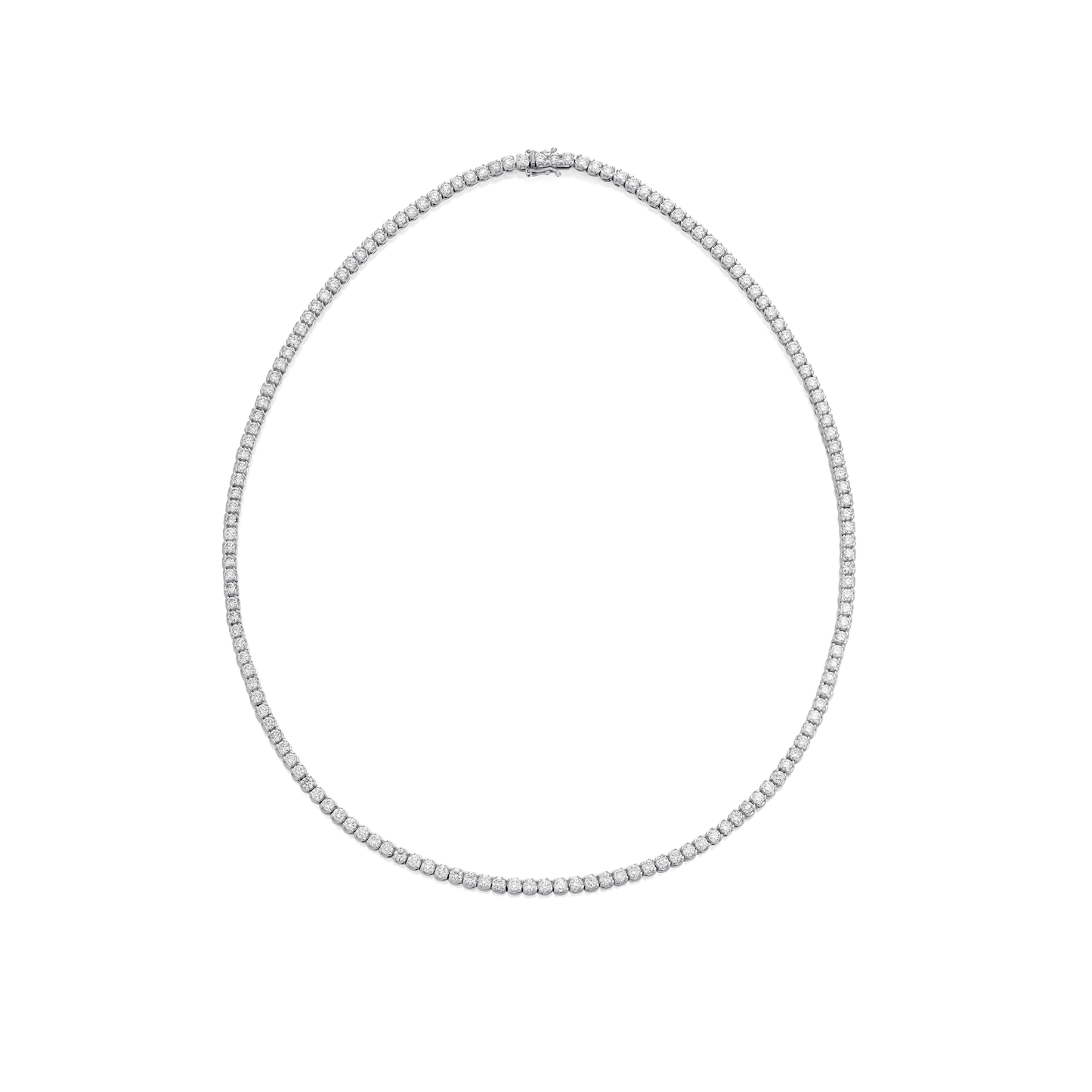 8.00cts Round Brilliant Cut Diamond Line Necklace