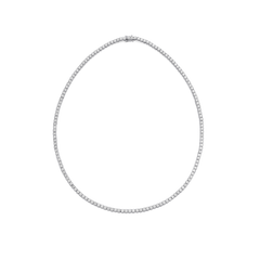 8.00cts Round Brilliant Cut Diamond Line Necklace