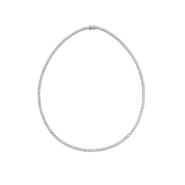 8.00ct Round Brilliant Cut Diamond Line Necklace