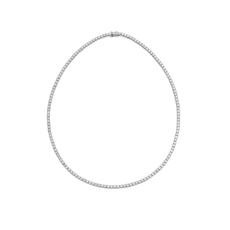 8.00cts Round Brilliant Cut Diamond Line Necklace