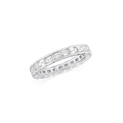 1.80cts Emerald Cut Diamond Full Eternity Ring
