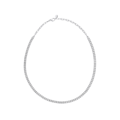 8.90cts Round Brilliant Cut Diamond Line Necklace