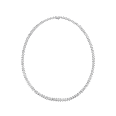 15.99cts Marquise Cut Diamond Line Necklace