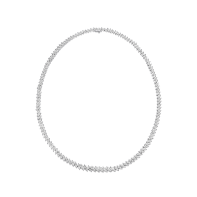 15.99cts Marquise Cut Diamond Line Necklace