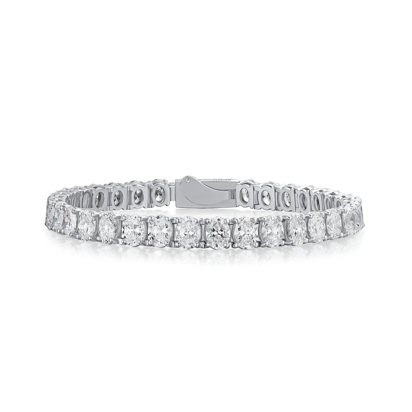 13.94cts Oval Cut Diamond Line Bracelet