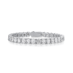 13.94cts Oval Cut Diamond Line Bracelet